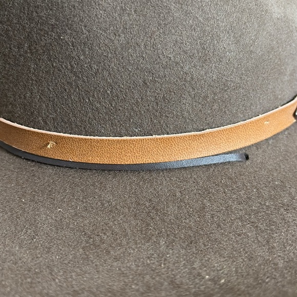 Outback Trading Company Wool Tassy Crusher Cowboy Hat UPF Protection Brown S/M - Picture 7 of 14